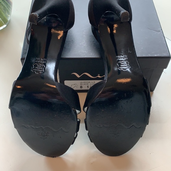 Nina Ulrica T-Strap Black with Crystals 8.5 - Picture 4 of 4